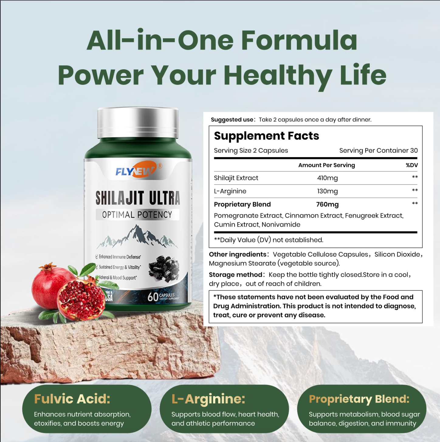 Vista 2 de SHILAJIT ULTRA X 60